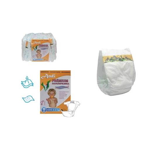 Andi Prémium nadrágpelenka – MINI méret – 3–6 kg – 10 darab 5999885708550