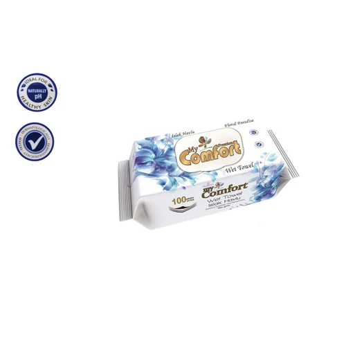 My Comfort nedves törlőkendő – virágos illat – 100 darab 8697975141313
