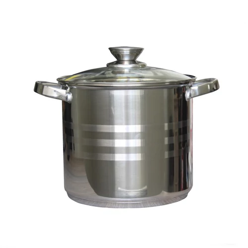 Fazék Inox 9 Literes Üveg Fedővel 24cm 5949062800744