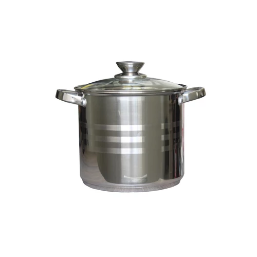 Fazék Inox 11,1 Literes Üveg Fedővel 26cm 5949062800751