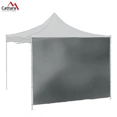 CATTARA Oldalfal Parti Sátorhoz – 2×3 m, Vízálló, 210D Szürke – 13344