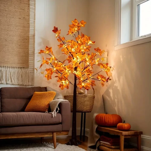 LED-es őszi dekorációs fa 150 cm HL154342-150