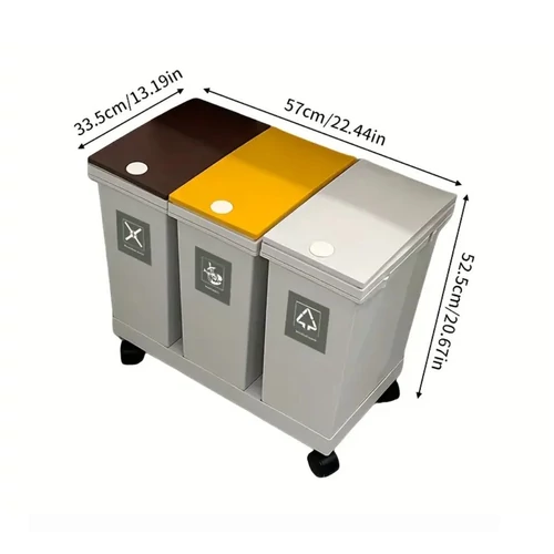 Nagy kapacitású konyhai szemetes – RP3471028, 60L