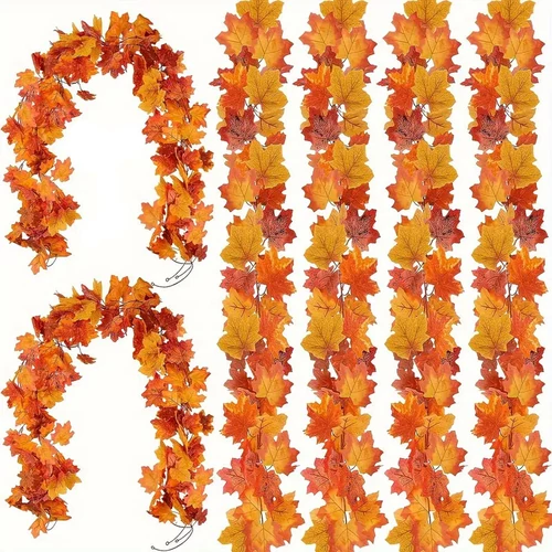 6 darabos őszi mű juharlevél füzér WA2792245