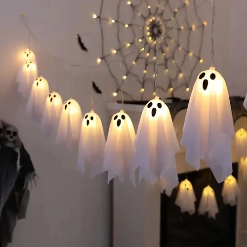Halloween szellem LED fényfüzér – 3 m XL4871440