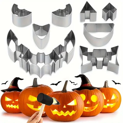 Halloweeni tökfaragó készlet  – 12 részes NP210514