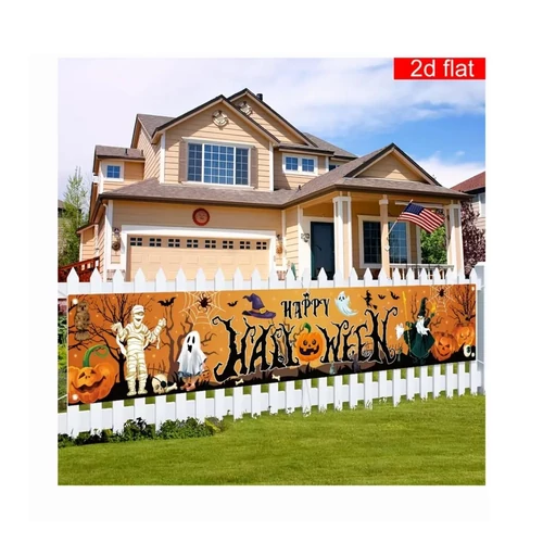 Halloween dekorációs panel – 200×45 cm, „Happy Halloween” felirattal GQ226418