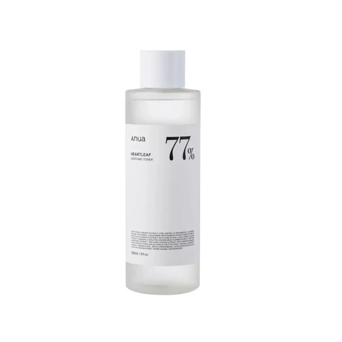 ANUA Heartleaf 77% Bőrnyugtató és Hidratáló Tonik, Kaméleonlevél kivonattal 250 ml 8809640734694