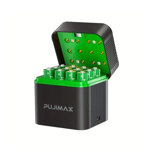 PUJIMAX 12-soros 1,5V AAA lítium akkumulátor töltő XU5004110
