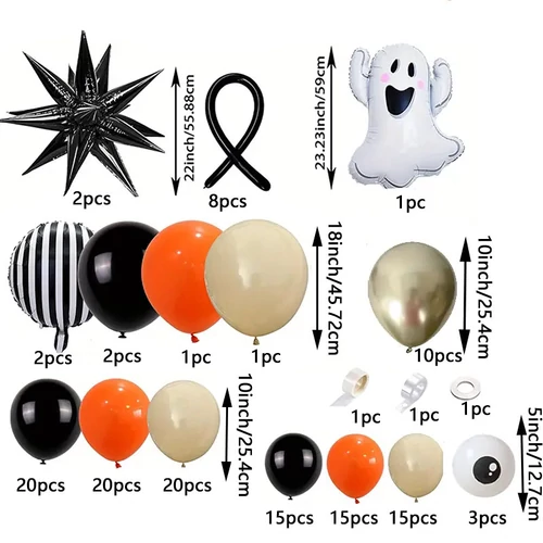 138 darabos Halloween Lufi Készlet – TN329954