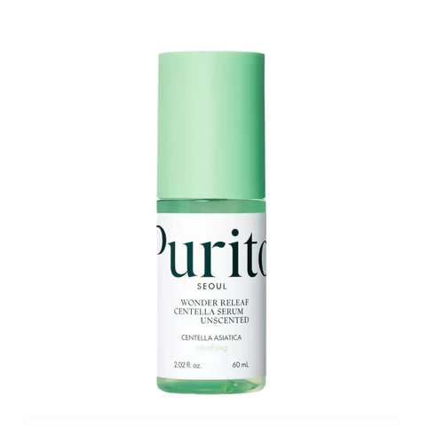 PURITO Wonder Releaf nyugtató és bőrgyógyító illatmentes szérum Centella Asiatica kivonattal 60ml 8809563100316