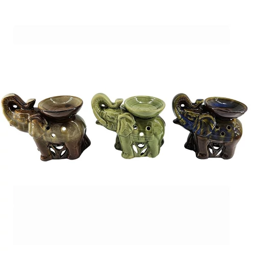 YY104370 Elefánt alakú illóolaj- és illatviasz-melegítő – 10 cm 51031