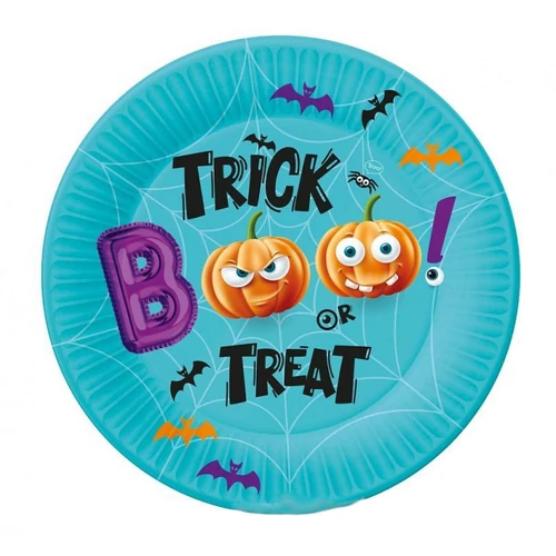 Halloween papírtányér – 18 cm, 6 db/csomag 55219