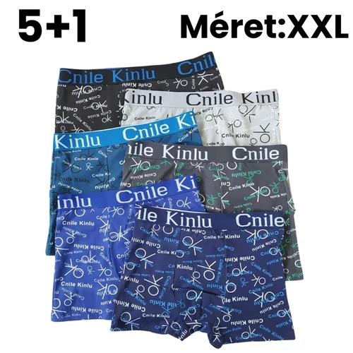 5+1 Férfi mintás boxer XXL D5111-6