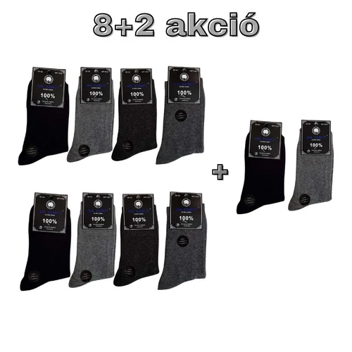 8+2 pár Férfi öltöny zokni  39-42 MP1002-5