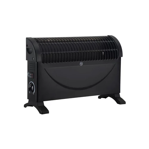Konvektor fűtőtest – 1500 W, fekete 014013