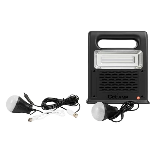 CCLamp napelemes hordozható lámpa Bluetooth hangszóróval és rádióval 30W CL-22