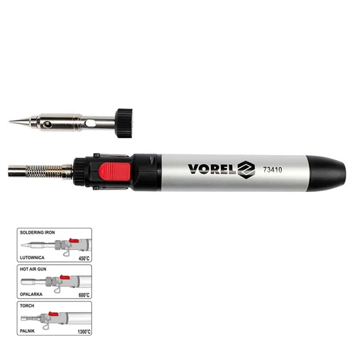 3 az 1-ben forrasztópisztoly, lánghegesztő és hőlégfúvó készlet TO-73410
