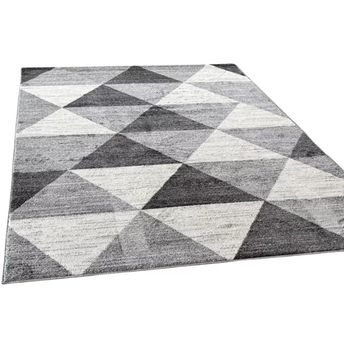Torino Szőnyeg 4580 – Szürke/Fekete, Modern Mintás Szőnyeg 120 x 170 cm