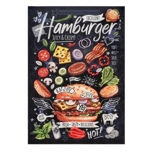 Konyhai Szőnyeg Hamburger mintával 70x200cm