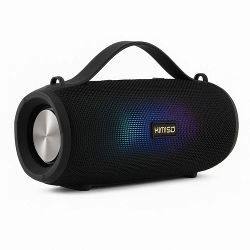 Hordozható Bluetooth hangszóró – RGB világítással, USB és microSD bemenettel KMS-203