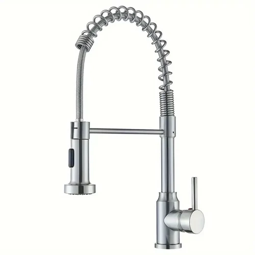 Modern csiszolt nikkel konyhai csaptelep AP306812-CSN