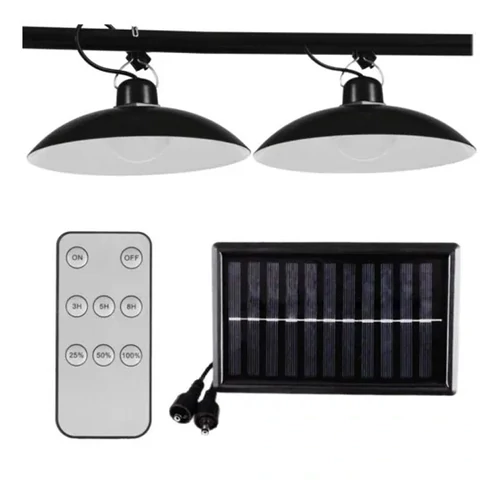 2x napelemes függőlámpa – kültéri LED csillár szett LEDCS1
