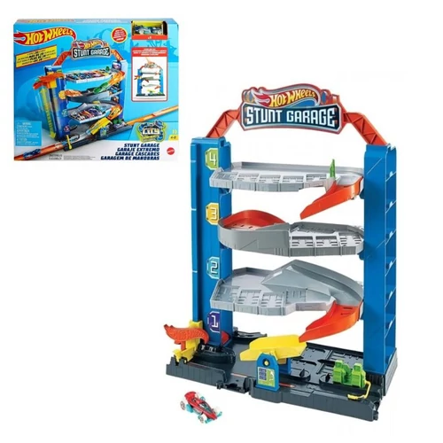 Hot Wheels City – Stunt Garage többemeletes garázs pályaszett 423016