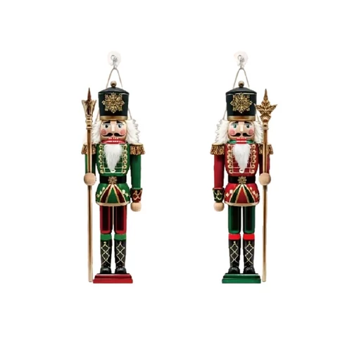 2 db Vintage diótörő katona ajtódísz – 45 cm DP6299397