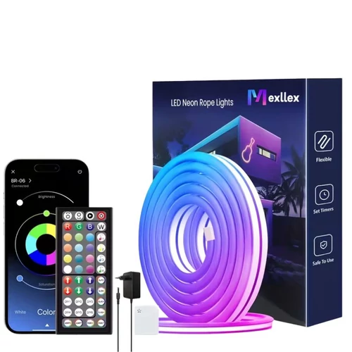 Mexllex Felújított Smart RGB Neon LED Szalag - 15m CG197541815M
