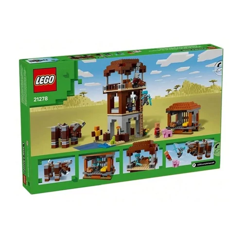 LEGO® Minecraft A Fosztogatók Támadása Építőkocka Készlet 119976262