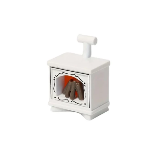 Mini LED Kandalló Dekoráció – Lángoló Láng Hatás (Fehér) DR229514-FH