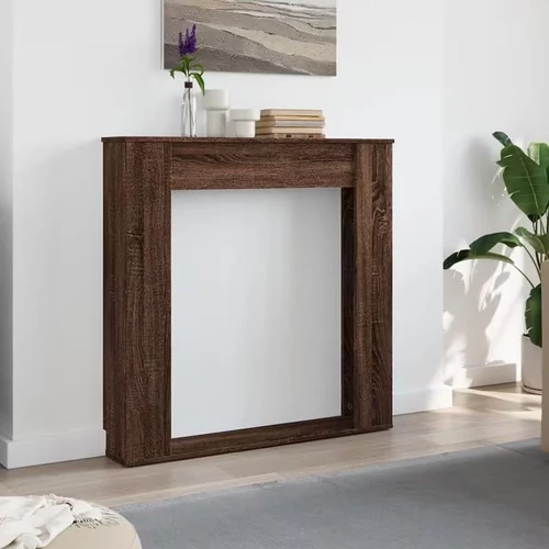 Barna tölgy kandallókeret 100×20×100cm YP6398650  