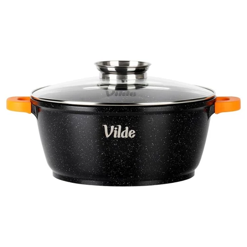 Vilde TERRUNA AROMA Nagy Gránit Fazék Üvegfedővel (28 cm, 5,8 L) 199106