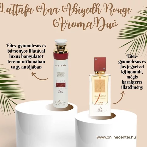 Lattafa Ana Abiyedh Rouge Légfrissítő spray, 300 ml 2057334