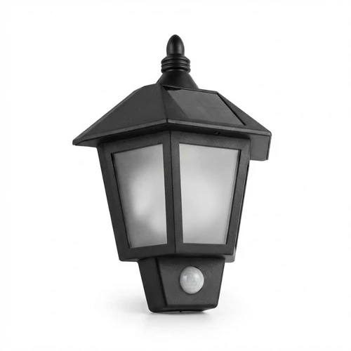 Napelemes kültéri fali lámpa mozgásérzékelővel – 45 lumen KE21-1923