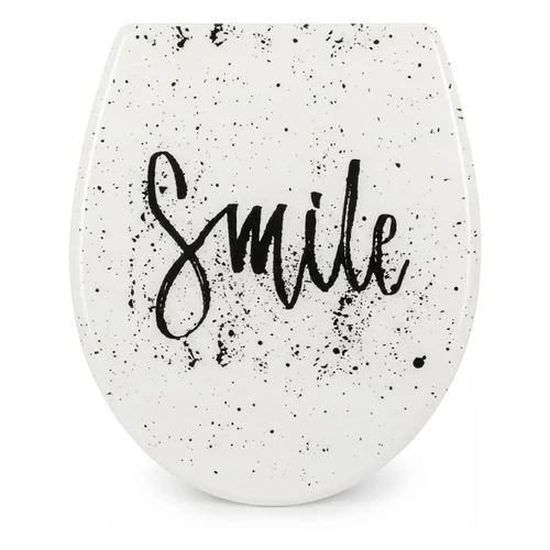 AquaSu WC-ülőke Smile felirattal, fehér ASU4