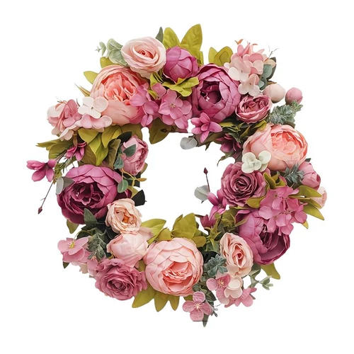 Elegáns Magenta-Rózsa Kontraszt Koszorú HR1275783-3