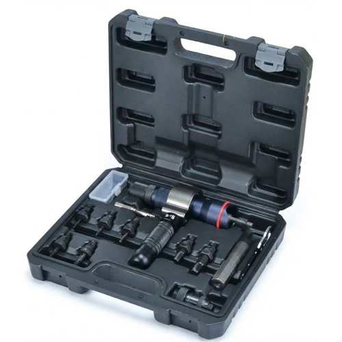BLACK 3 az 1-ben Szegecselő Adapter Fúrógéphez – Szegecsanya és Popszegecs (M3-M12 / 2,4-6,4 mm) 38210