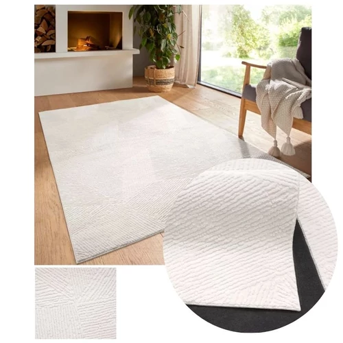 Bergamo Fay plüss puha tapintású szőnyeg krém 200x280cm bergamofaycream-200
