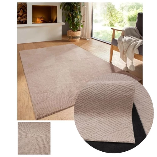 Bergamo Fay plüss puha tapintású szőnyeg szürkésbézs 120x170cm bergamofaytaupe-120
