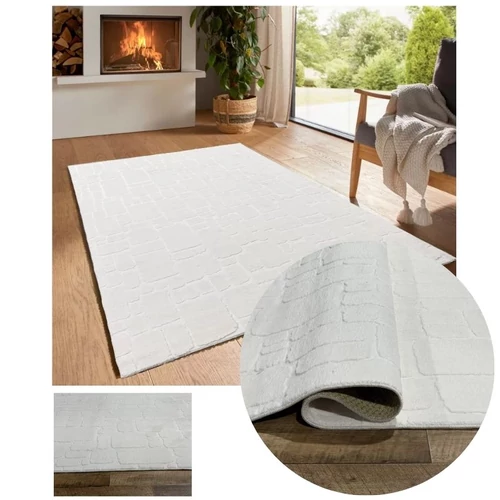 Bergamo plüss puha tapintású szőnyeg krém 80x150cm bergamorandomcream-80