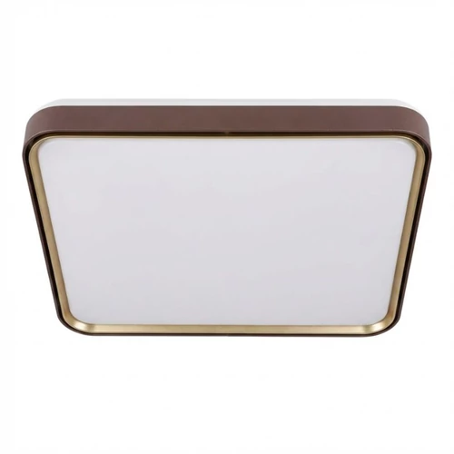Modern Négyzetes LED Mennyezeti Lámpa - Kávébarna/Bronz Kerettel LEDL-01