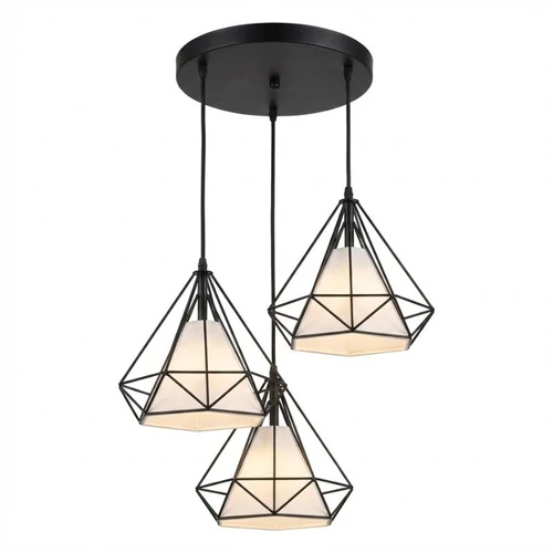 Modern Geometrikus Drótvázas Függeszték - 3 Ágú 