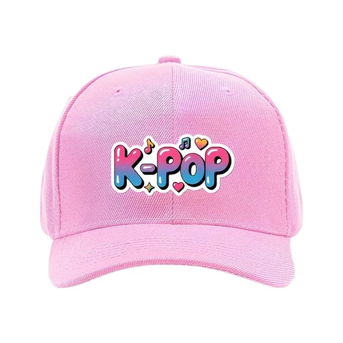 K-POP Stílusú Baseball Sapka Színátmenetes Felirattal – Rózsaszín 62MGG50266-5