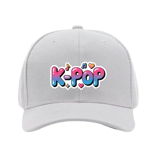 K-POP Stílusú Baseball Sapka Színátmenetes Felirattal – Szürke 62MGG50266-7