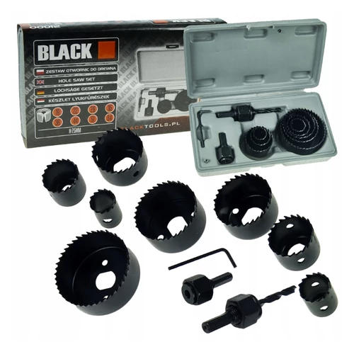 BLACK Lyukfűrész készlet 11 részes 21000