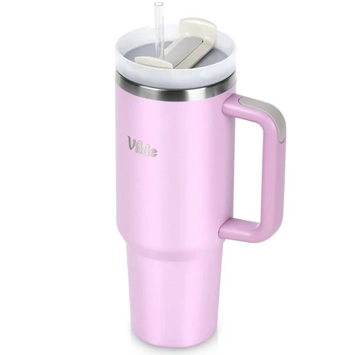 Vilde Rózsaszín Rozsdamentes Acél Termosz Bögre – 1,2 Liter 259445