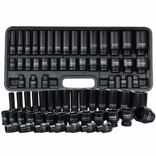 BLACK 35 Részes Ütvecsavarozó Dugókulcs Készlet (8-32 mm) 13311