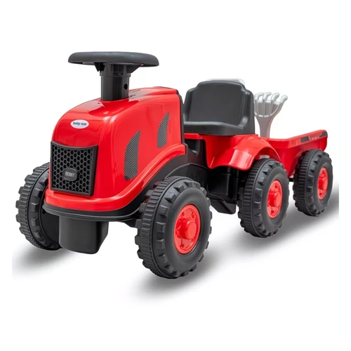 Baby Mix Piros gyerek traktor utánfutóval és kerti eszközökkel K0MWQ369K1-2